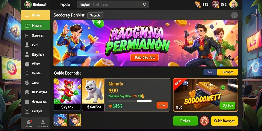 77lucks - Screenshot menunjukkan mode permainan baru yang ditambahkan.
