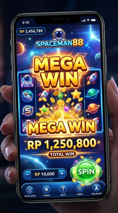 Layar utama spaceman88 — antarmuka bersih setelah instalasi
